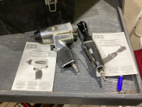 TOOLBOX WITH HOT ROD AIR RATCHET, IMPACT GUN + IMPACT SOCKETS
