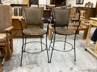 (2) COUNTER HEIGHT BAR STOOLS