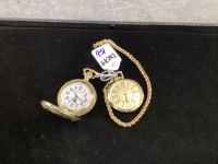 (2) REPLICA POCKET WATCHES
