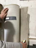 CREAM COLORED BERBER STYLE AREA CARPET