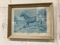 "THE AMERICAN QUARTER HORSE" PICTURE BY ORREN MIXER IN WOOD FRAME