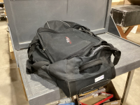 BAG WITH LOTS OF SHOPPING BAGS, BACKPACKS