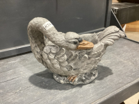 CONCRETE SWAN PLANTER