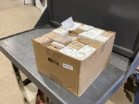 BOX OF CORNER ROSETTES AND MISC TRIM