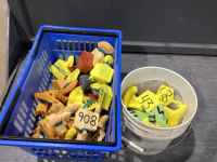 LIVESTOCK FEEDLOT TAGS AND SOME BUTTON TAGS