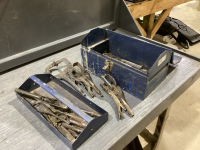 BLUE TOOL BOX / WITH CONTENTS