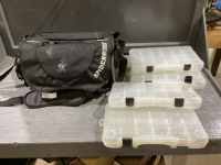 SPIDER WIRE TOOL BAG WITH 4 PLASTIC ORGANIZERS
