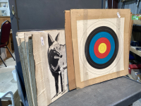 (28) ARCHERY TARGETS - VARIETY OF STYLES -ANIMAL, BULLS EYE