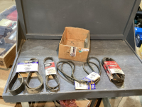 BOX WITH SERPENTINE BELTS, V-BELTS,