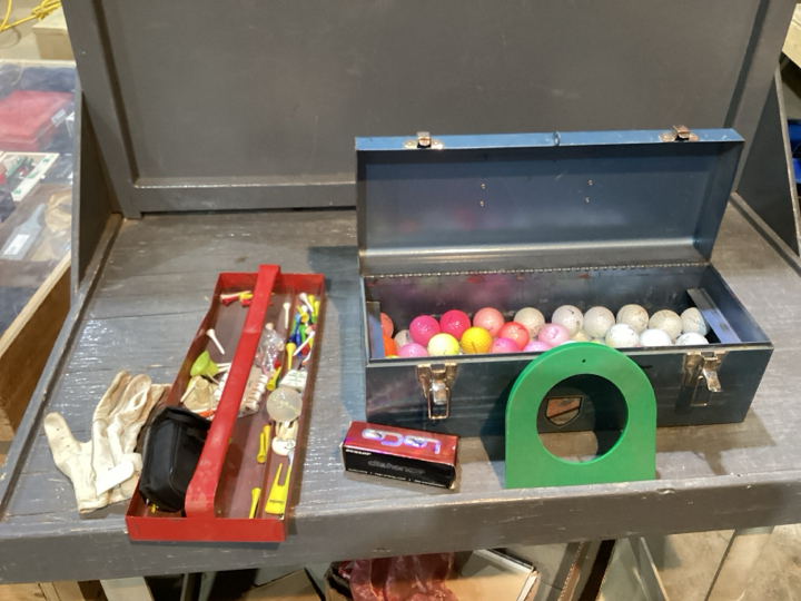 BEACH TOOLBOX WITH CONTENTS