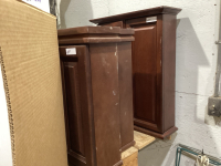 (3) 2 -DOOR CABINETS - WITH SHELF IN EACH ,
