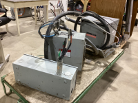 100 AMP FUSE BOX, ROTARY PHASE CONVERTOR, TRANSFORMER