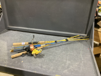 (3) RODS & REELS