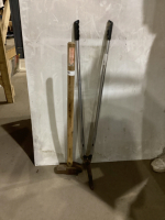 LONG HANDLED TRIMMER & SLEDGE HAMMER