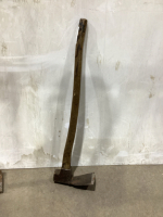 ADZE TOOL WITH WOOD HANDLE
