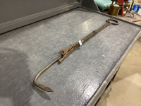 ANTIQUE TONGS & FIRE RAKE