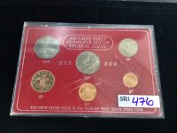 BRITAINS SET OF DECIMAL COINS -1968/ 1969/1970/ 1971
