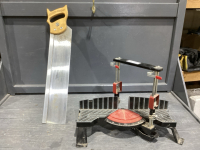 CRAFTSMAN MITRE BOX W/CRAFTSMAN SATIN CUT MITRE SAW