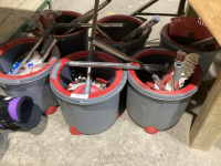 (6) MOP BUCKETS WITH MOPS