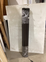 (3) DARK BROWN ROLLER SHADES