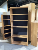BOOKCASE W/ (1) FIXED SHELF, (3) ADJUSTABLE SHELVES