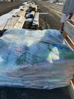 Pallet of water softener, salt