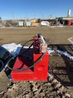 L-shaped Road vault steel fuel tank with 12vt pump