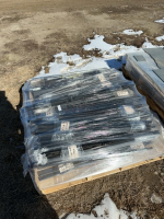 Pallet of metal spindles