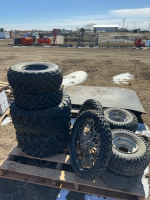 Pallet of mixed lawnmower ,quad and motorcycle tires