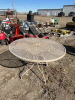 Steel mesh patio table