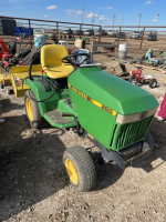 John Deere 265 yard tractor with Rototiller and lawn mow deck