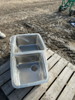 Double stainless steel sink