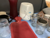 (2) BOXES W/ JARS, VASES, VICKS VAPORIZER, (3) NORWEX BODY TOWELS (MICROFIBRE) - 3