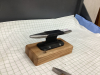 SMALL HANDMADE ANVIL AND HAMMER ON WOOD BASE - 2