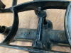 "CROWN" ANTIQUE HARDWARE SCALE W/ (2) WEIGHTS - 3
