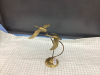 BRASS GEESE ON STAND