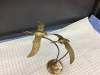 BRASS GEESE ON STAND - 2
