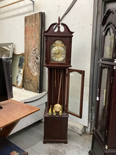 TEMPUS FUGIT RIDGEWAY GRANDFATHER CLOCK - NEEDS SOME REPAIR