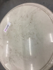 FAUX MARBLE & BRASS ROUND SIDE TABLE - 2