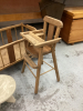 DOLL FURNITURE - CRADLE, HIGH CHAIR & STOOL - 2