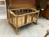 DOLL FURNITURE - CRADLE, HIGH CHAIR & STOOL - 3