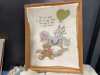 BOX W/ BABY BLANKETS, FRAMES, BIBLES, MOCCASIN SLIPPERS - 3