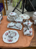 "PRAIRIE ROSE" CHINA DISH SET - ROYAL ADDERLEY AND (1) UNMATCHING LIDDED BOWL