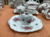 "PRAIRIE ROSE" CHINA DISH SET - ROYAL ADDERLEY AND (1) UNMATCHING LIDDED BOWL - 2