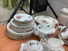 "PRAIRIE ROSE" CHINA DISH SET - ROYAL ADDERLEY AND (1) UNMATCHING LIDDED BOWL - 4