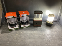 4 BATTERY OPERATED LANTERNS