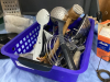 (2) BOXES W/ MISC KITCHEN TOOLS, CHOPPER, ACUWEIGHT SCALE - 4