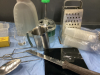 (2) BOXES W/ MISC KITCHEN TOOLS, CHOPPER, ACUWEIGHT SCALE - 5