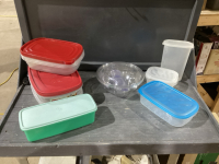 BOX PLASTIC CONTAINERS W/LIDS