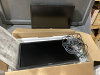 2 DELL MONITORS W/CABLES